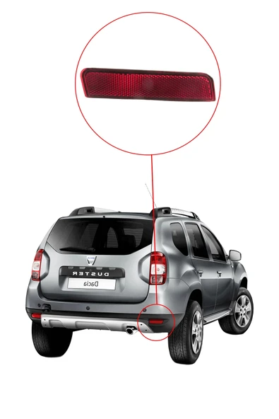 KD-1446 / DACIA DUSTER ARKA TAMPON REFLEKTÖRÜ SAĞ - Resim 3