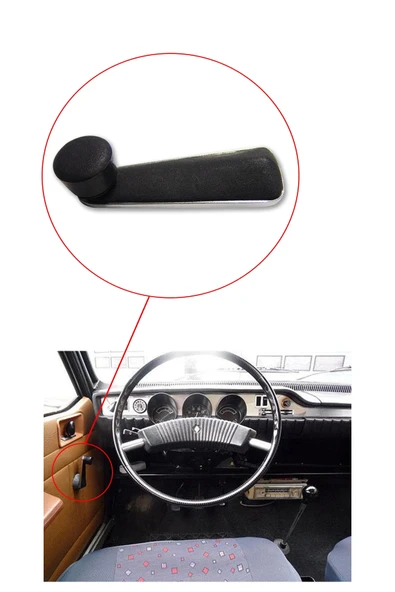 KR-209 / RENAULT R. 12  CAM AÇMA KOLU ( ZAMAK ESKİ MODEL ) - Resim 2