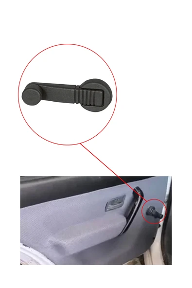 KR-334 / RENAULT R. 19 CAM AÇMA KOLU ( SİYAH ) - Resim 3