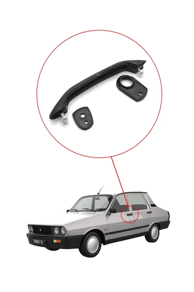 KR-216 / RENAULT R. 12 KAPI DIŞ AÇMA KOLU ( TAKIMI ) - Resim 2