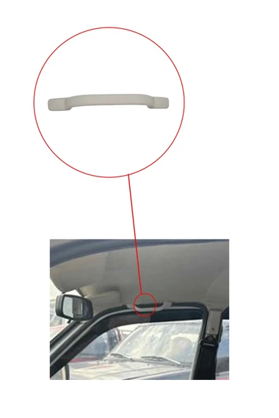 KR-271 / RENAULT R. 12 TAVAN EL TUTAMAĞI ( BEYAZ ) - Resim 4