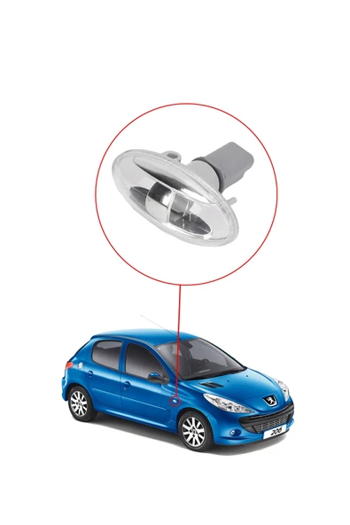 KP-2004 / PEUGEOT 301-307-PARTNER-TEPEE-CITROEN C2-C3-C4-BERLİNGO ÇAMURLUK SİNYALİ - Resim 4