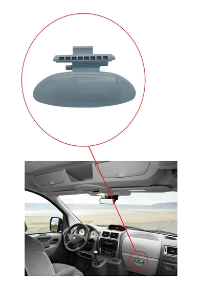 KP-2006 / PEUGEOT - CİTROEN  TORPİDO KAPAĞI AÇMA KOLU GRİ ( PARTNER  BERLİNGO C2 C3 ) - Resim 3