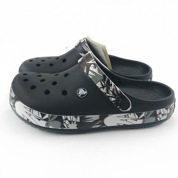 Crocs Crocband Bant Desenli Siyah Unisex Terlik