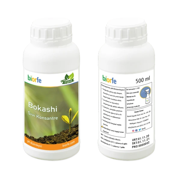 Biorfe Bokashi Konsantre pH Düzenleyici Sıvı 500 ml