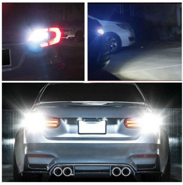 T15 W16W Canbus 45 Smd led Beyaz Renk Geri Vites Park Ampülü 2 Adet - 5