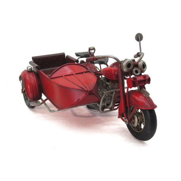 Dekoratif Metal Motosiklet Sepetli 1510A-7917 Model-M28