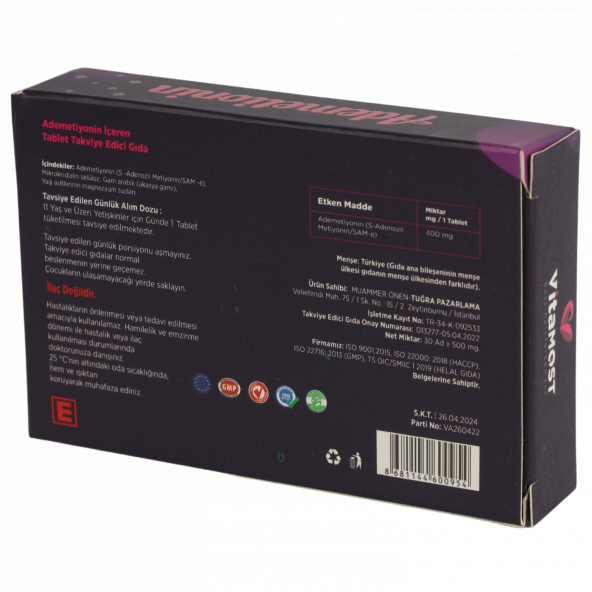 Vitamost Ademetionin 60 Tablet - 2