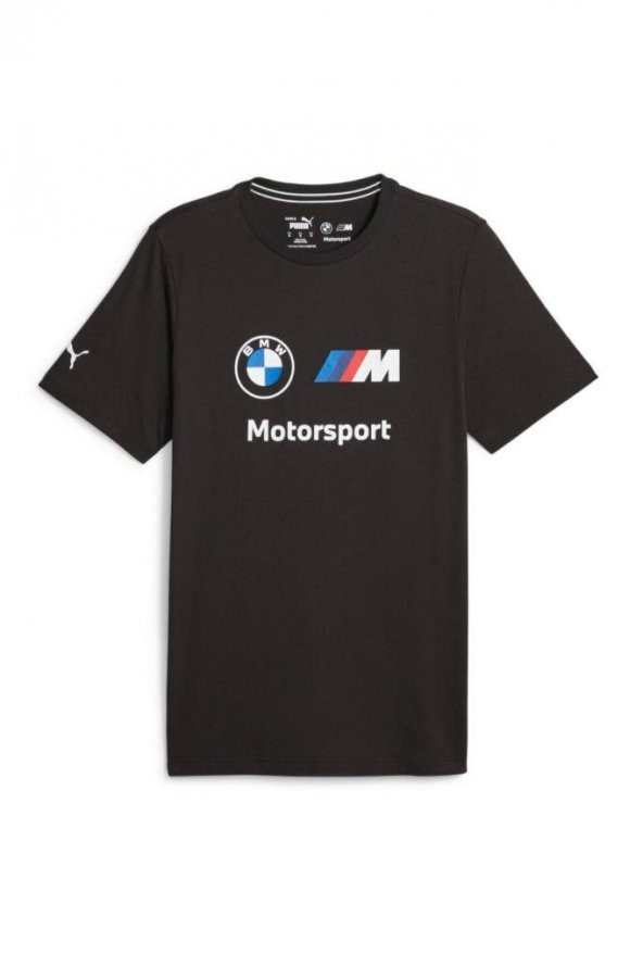 Puma BMW MMS ESS Logo Tee Erkek T-Shirt Siyah S-XXL
