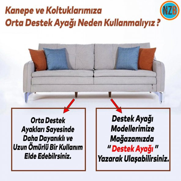 Mobilya Kanepe Sehpa TV Ünitesi Koltuk Ayağı 18 cm Beyaz Krom Baza Ayak - 5