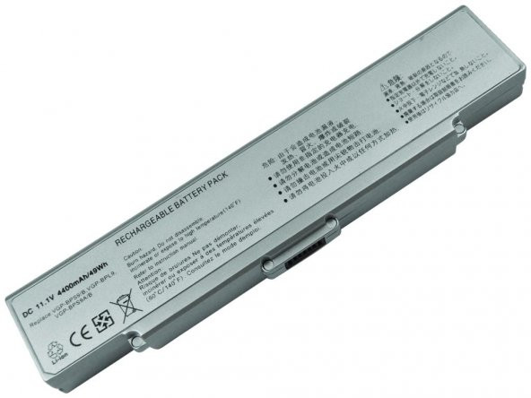 Sony Vaio VGN-SZ VGN-SZ5 VGN-SZ6 Bataryası - Pili Silver/ Gri - 1