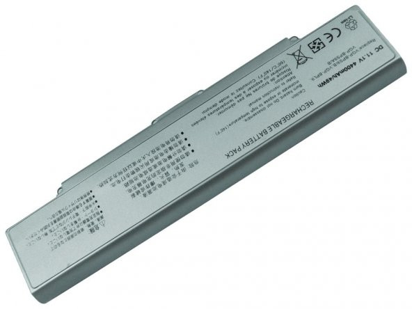 Sony Vaio VGN-SZ VGN-SZ5 VGN-SZ6 Bataryası - Pili Silver/ Gri - 2