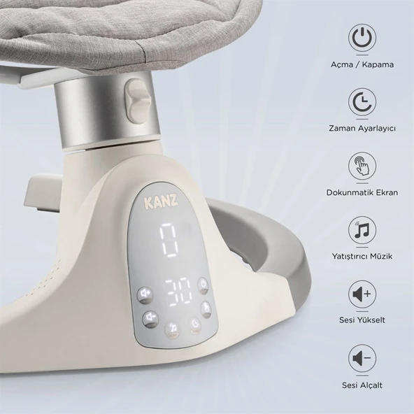 Kanz Flamingo Elektrikli Ana Kucagı Fume - 9