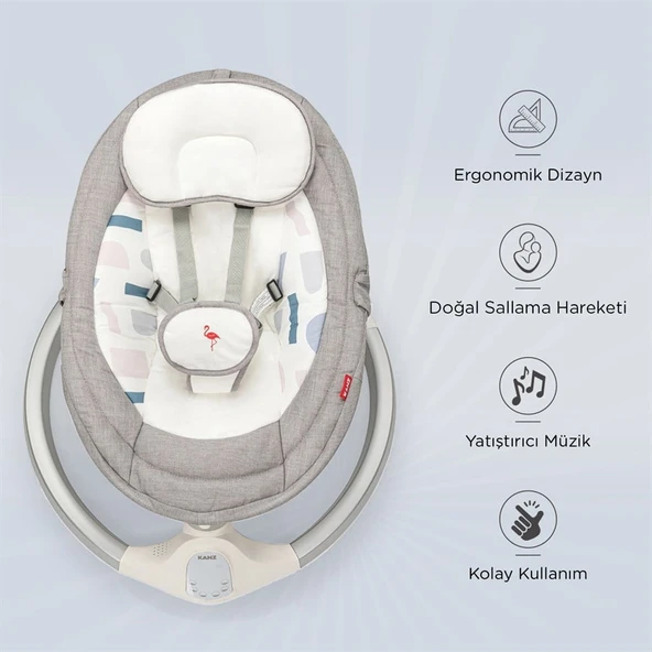 Kanz Flamingo Elektrikli Ana Kucagı Fume - 5