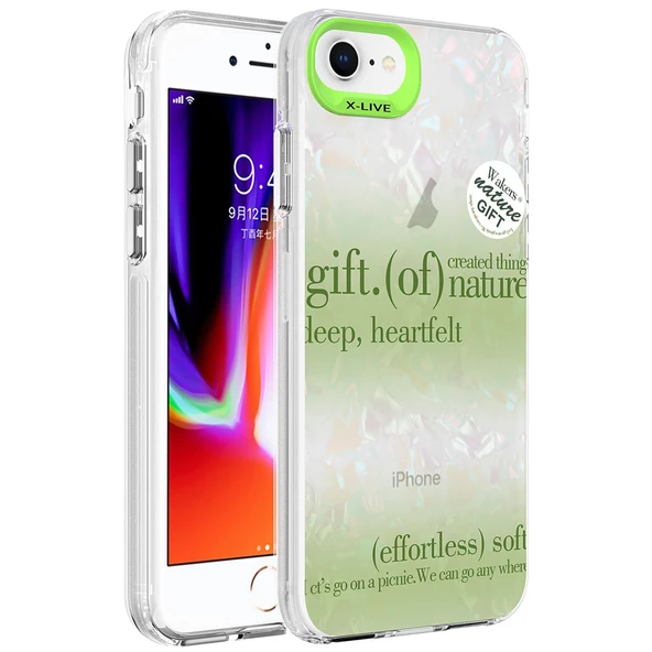 Apple iPhone 7 Kılıf Mermer Desenli Zore Marbello Kapak - Resim 2