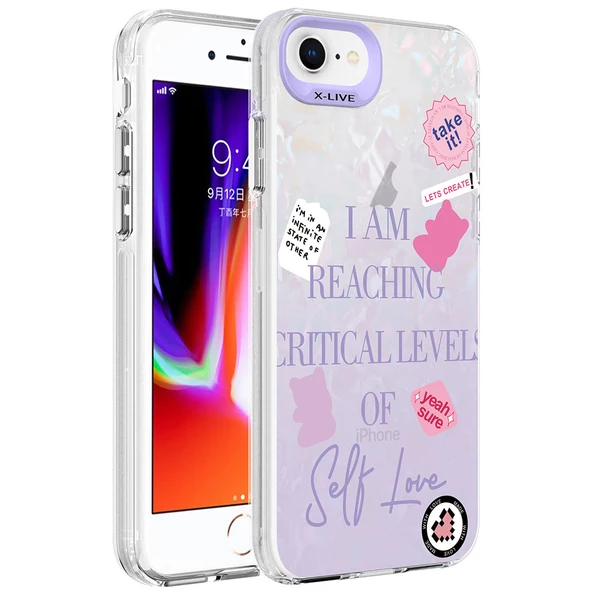 Apple iPhone 7 Kılıf Mermer Desenli Zore Marbello Kapak - Resim 4