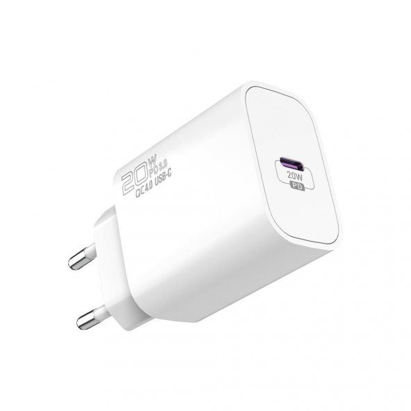 S-link SL-EC62PD 20W PD3.0/Quick Charge QC4.0 PD lightning Kablolu Hızlı Ev Şarj Adaptörü - 2