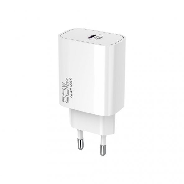 S-link SL-EC62PD 20W PD3.0/Quick Charge QC4.0 PD lightning Kablolu Hızlı Ev Şarj Adaptörü - 4