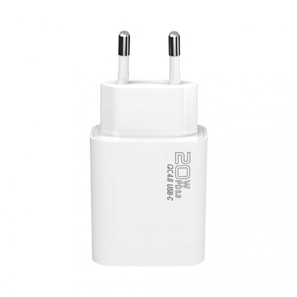 S-link SL-EC62PD 20W PD3.0/Quick Charge QC4.0 PD lightning Kablolu Hızlı Ev Şarj Adaptörü - 5