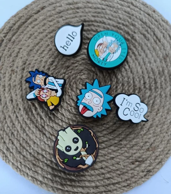 Terlik Süsü Ayakkabı Sandalet 6 Adet Karışık İthal Silikon Aksesuar - 2