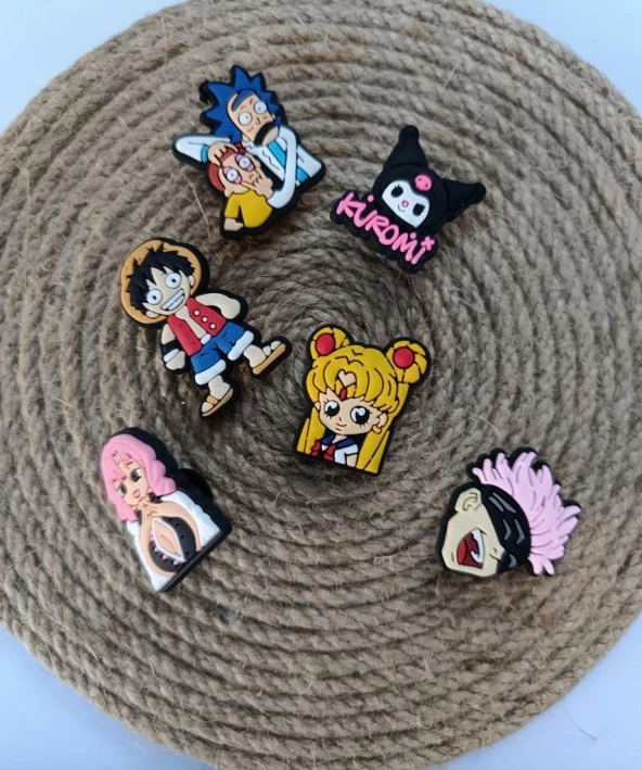 Terlik Süsü Ayakkabı Sandalet 6 Adet Karışık İthal Silikon Aksesuar - 2