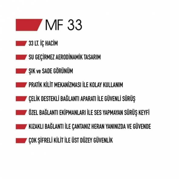 Yuan MOTORSİKLET ÇANTASI 33L SİYAH - Resim 3