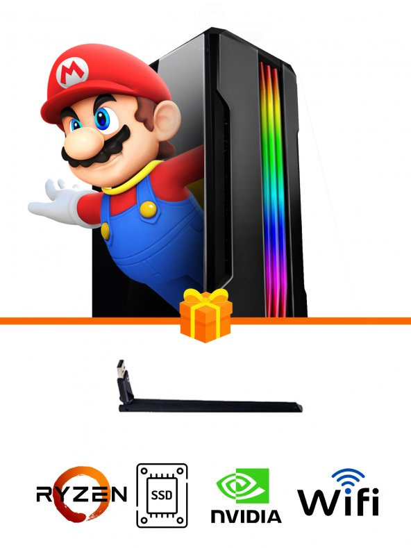 Ramtech Gaming RG505-001 R5 5500 16GB RAM 256GB SSD GT740/4GB OYUNCU BİLGİSAYARI