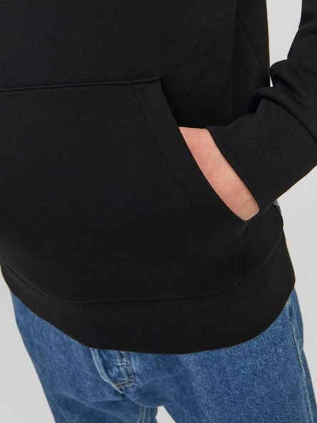 JACK JONES Önden Cepli Kapüşonlu Erkek Sweatshirt 12233599 - Resim 5