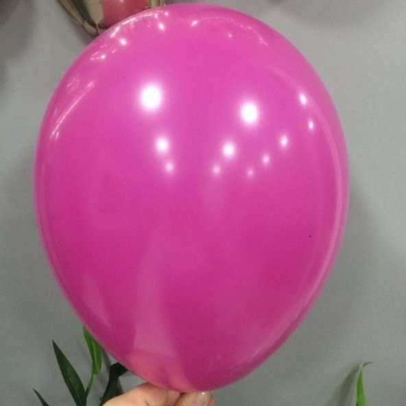 12" İç Mekan Dekorasyon Balonu Koyu Pembe - 100 Adet