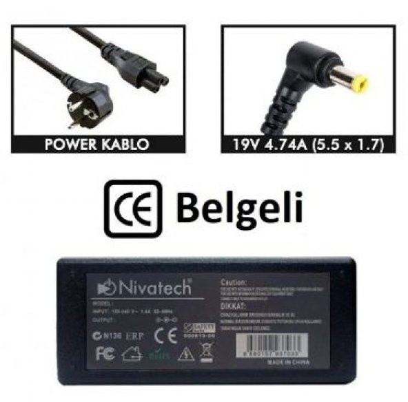 Nivatech BC952 SAMSUNG 19V 3.16A (5,5*3,0mm) Adapt - 2