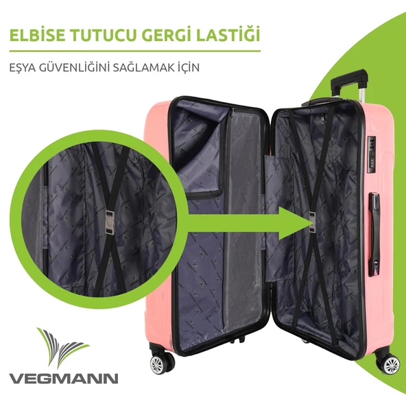 Vegmann Vela Pembe Orta Boy Valiz - 6