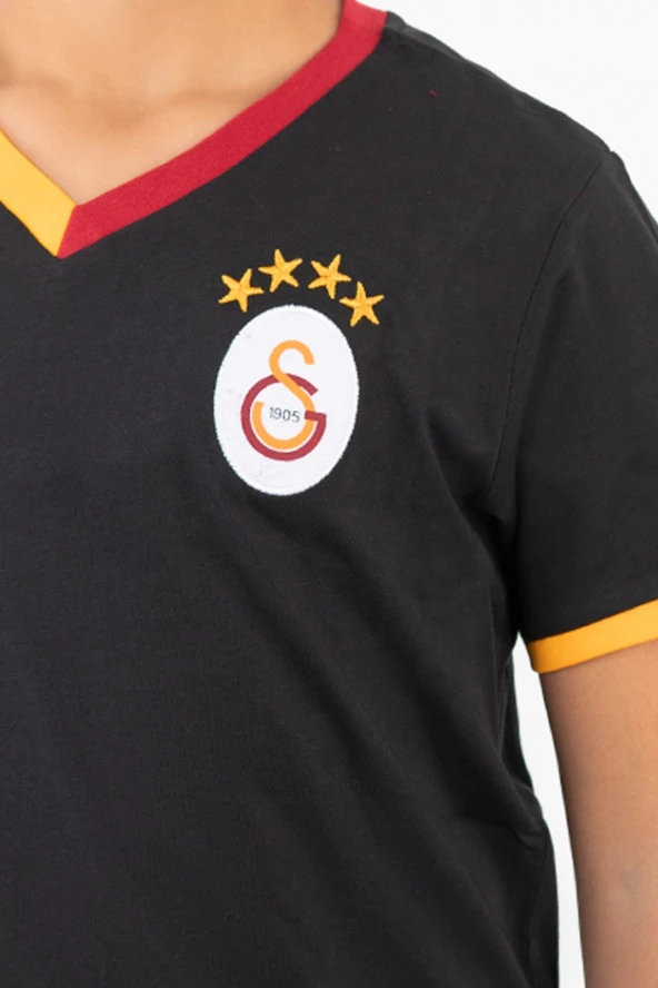 Galatasaray Çocuk Lisanslı Armalı Siyah Tshirt C12005 - 2