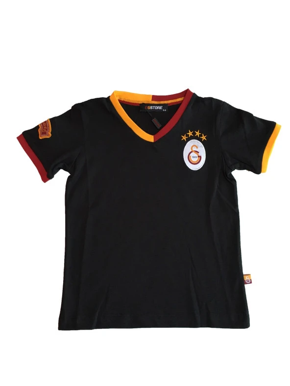 Galatasaray Çocuk Lisanslı Armalı Siyah Tshirt C12005 - 5