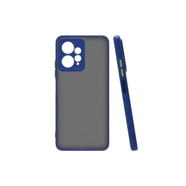 Xiaomi Redmi Note 12 4G Kılıf Zore Hux Düğme ve Kapak Zıt Renk Kılıf - Resim 4