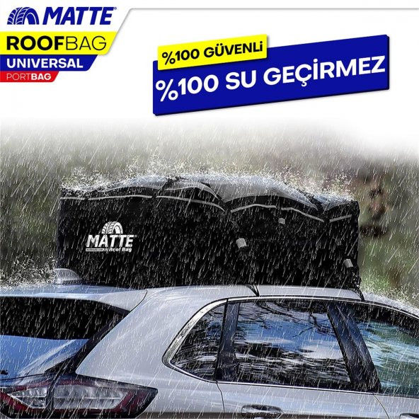 Matte Yeni Nesil Port Bagaj, Araç Üstü Tavan Çantası - 5