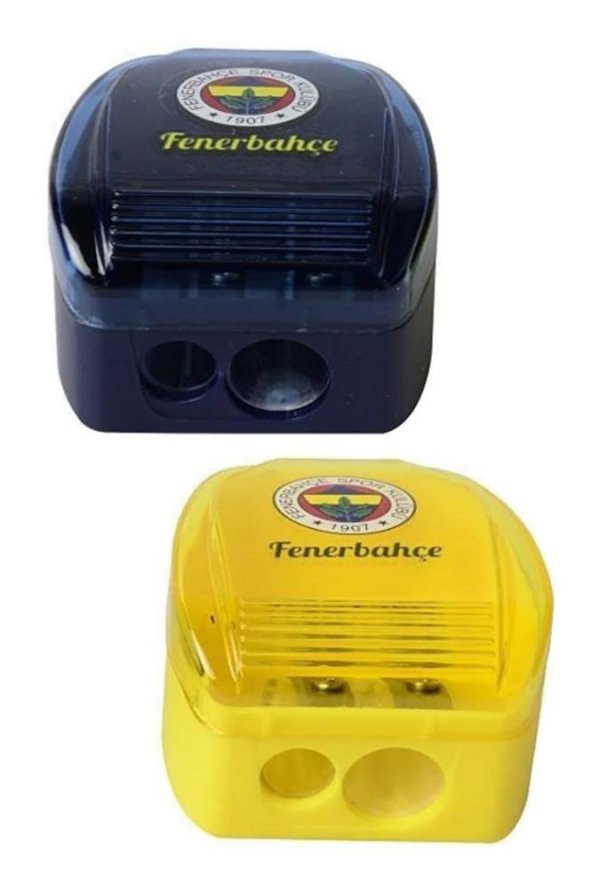 Fenerbahçe Kalemtraş 2 Bıçaklı 2 Adet Lisanslı Kalemtraş Fenerbahçe Orjinal Kanarya Kalemtaraş Jumbo - 3