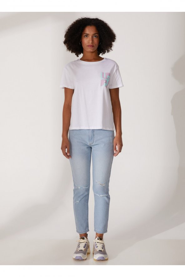 Us Polo Assn Bayan T-Shirt G082GL011-1570780 - Resim 5