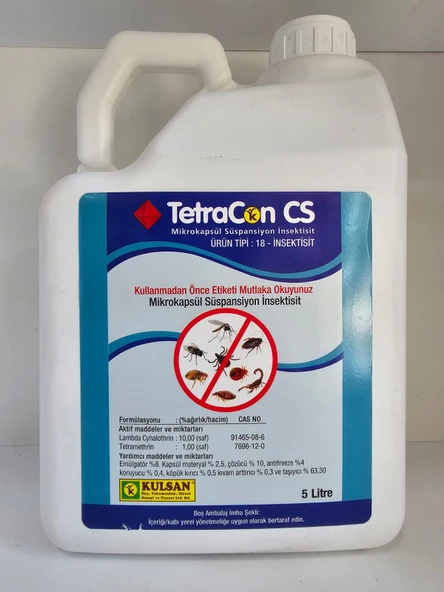 Tetracon CS Mikrokapsül Süspansiyon Haşere İlacı | 5 Litre
