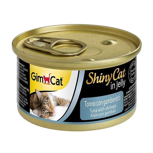 Gimcat Shinycat Tuna Balıklı Karidesli Konserve Kedi Maması 70 Gr ürün görseli