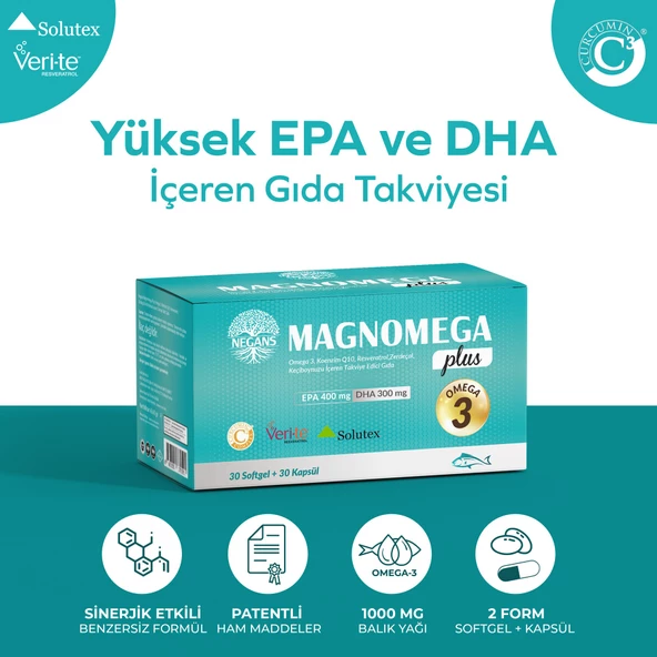 Negans Magnomega Omega 3 Balıkyağı Multivitamin