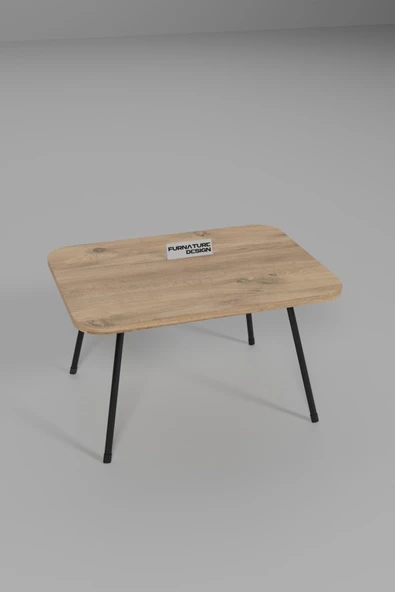 Katlanır Masa Bahçe Kamp Balkon Masası Piknik Masası 45x60 Cm Atlantik Çam