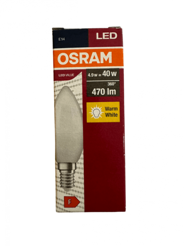 Osram 4.9W (40W) E14 Duy 2700K Sarı (3 Adet) ürün görseli