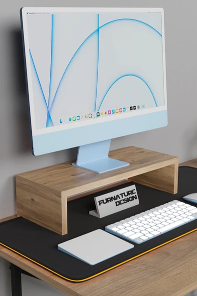 Monitör Yükseltici Bilgisayar Ekran Yükseltici Atlantik Çam - 2