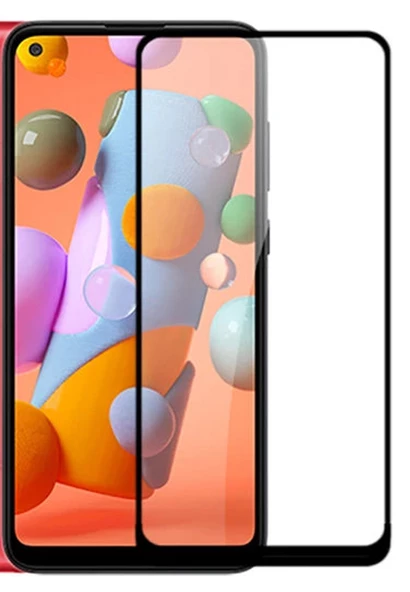 Samsung Galaxy A11/M11 Uyumlu Ekranı Tam Kaplayan Cam Ekran Koruyucu
