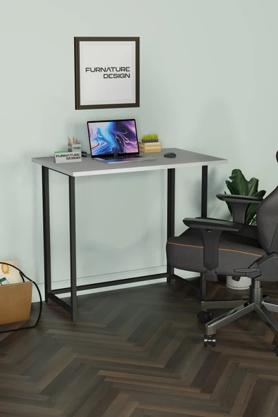 Katlanır Çalışma Masası 50 X 80 Cm Bilgisayar Laptop Mutfak Beyaz - 2