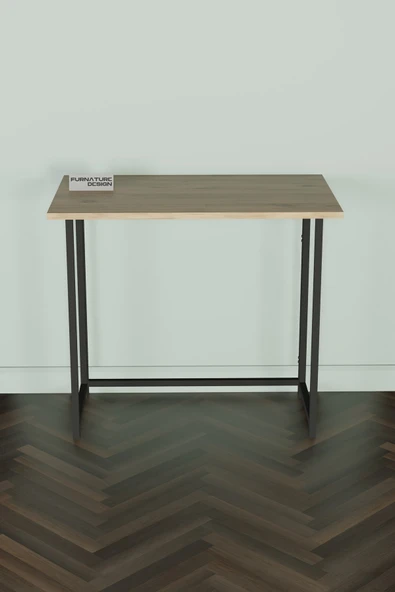 Katlanır Çalışma Masası 50 X 80 Cm Bilgisayar Laptop Mutfak Katlanır Masa Atlantik Çam - 4
