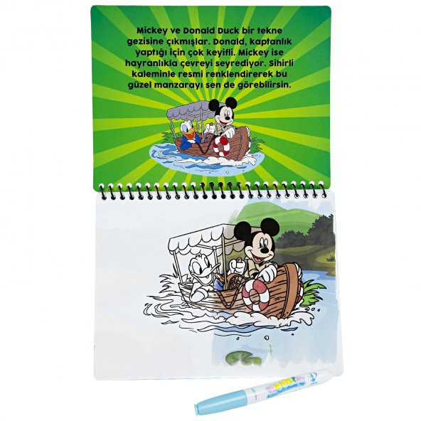 Lisanslı Disney Mickey Mouse Magic Water Sihirli Boyama Kitabı - 2