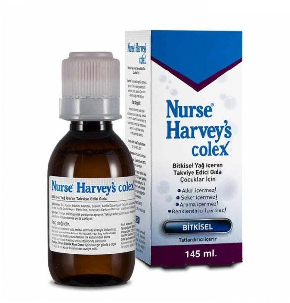 Nurse Harveys Colex Gaz Giderici 145 ml Bitkisel Şurup 8699177824001