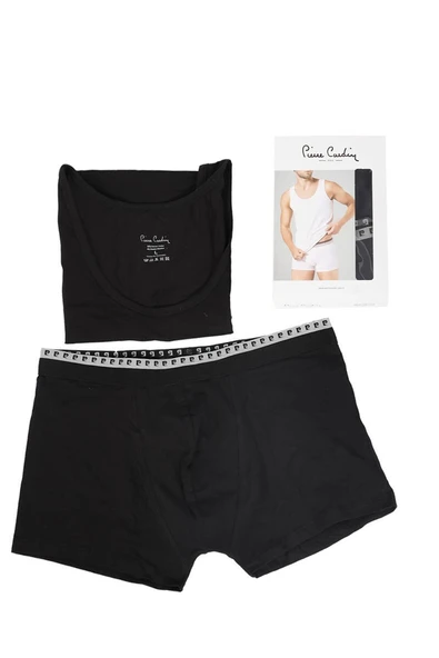 Erkek Stretch Atlet Boxer Takım Siyah 5'li - 5