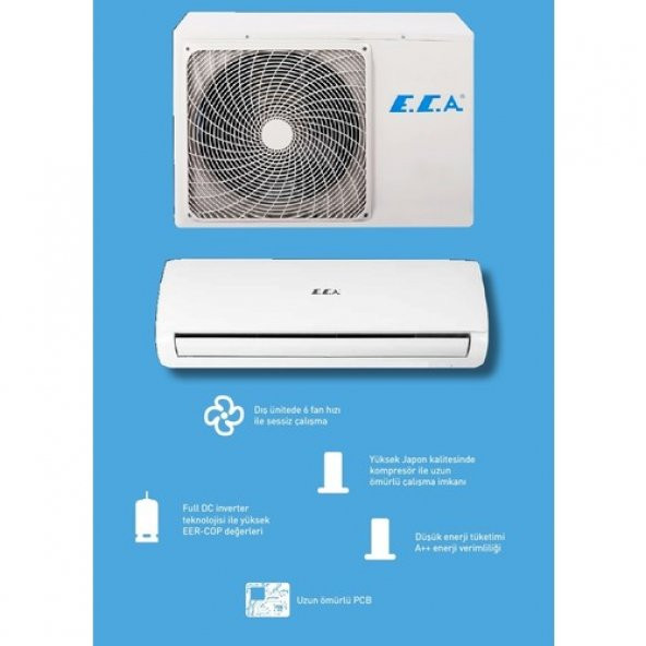 E.C.A. Spylos Pro ESA1512A100 A++ 12000 BTU Inverter Duvar Tipi Klima - 2